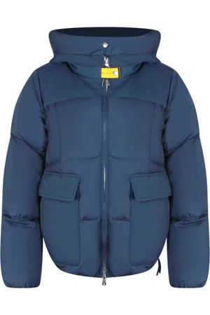 Parajumpers Womens Nami Navy Hooded Down Jacket Polyamide - Size Small