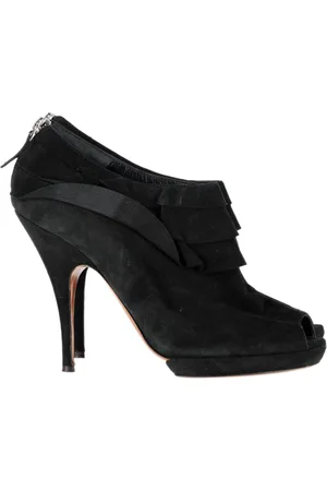 Moschino Pre-owned Womens High Heel Boots in Suede - Size EU 40