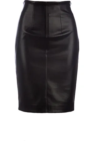 Conquista Womens Pleather Pencil Skirt - - Size EU 38 (Womens)
