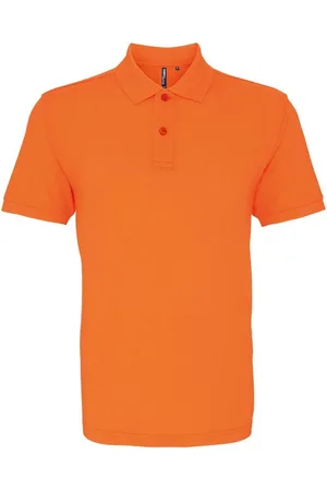 Asquith Mens Plain Short Sleeve Polo Shirt (Neon ) Cotton - Size X-Large