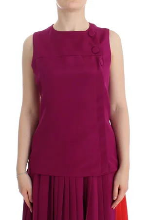 CASASOLA Barbara WoMens Silk Sleeveless Blouse Top - Size IT 42 (Women