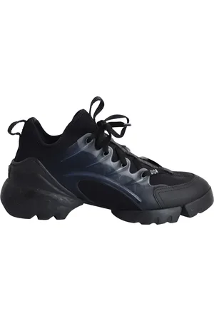 Dior Pre-owned Womens D-Connect Sneakers in Leather and Neoprene - Size UK 4