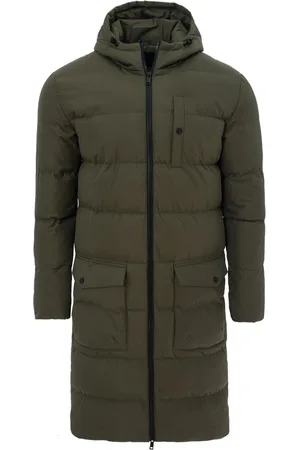 Soul Star Mens Banana Parka Padded Jacket Puffer Longline - - Size 2XL