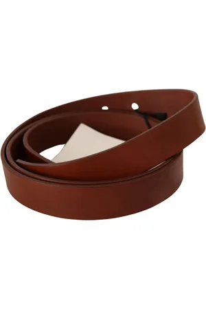 Costume National WoMens Leather Silver Fastening Belt - Size 85 cm