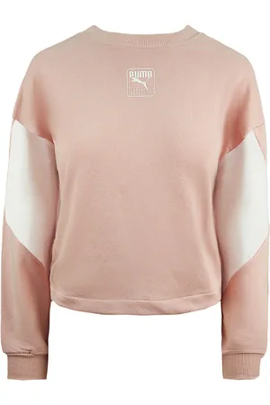 PUMA Relaxed Fit Rebel Crew Neck Sweatshirt Womens Jumper 583559 15 Cotton - Size Medium