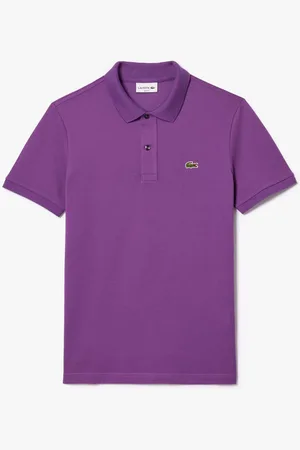 Lacoste Mens Slim-Fit Piqué Polo Shirt in Cotton - Size Medium