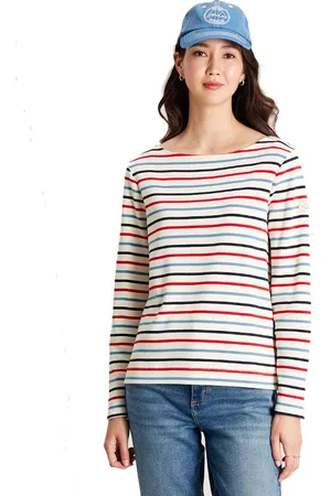 Joules Womens Harbour Cotton Long Sleeved Top - - Size 12 UK