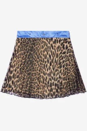 Roberto Cavalli Girls Pleated Skirt - - Size 12Y
