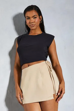 MissPap Womens Tailored Tie Side Wrap Skort - - Size 6 UK