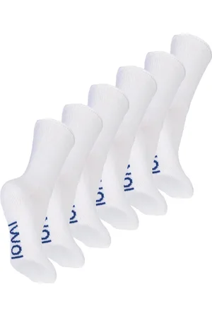 IOMI Girls 6 Pair Multipack Kids Cotton Diabetic Socks with Gentle Grip