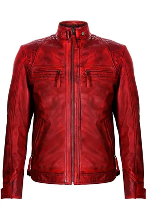Infinity Mens Rock Racing Quilted Biker Jacket - - Size Medium