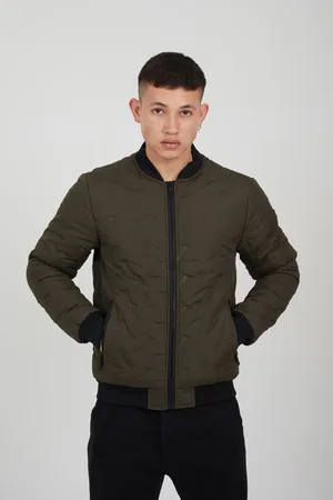 Brave Soul Mens Heat Seal Bomber Style Jacket - Size Medium