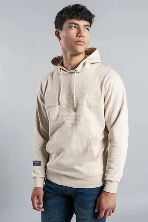 Tokyo Laundry Mens Raised Rubber Print Hoody With Drawcord - Size X-Large