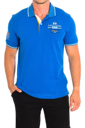 La Martina Mens Short Sleeve Polo TMP329-PK001 man - Cotton - Size Small