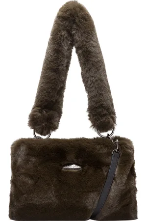 Claudia Canova Womens Faux Fur Cross Body Shoulder Bag - - One Size