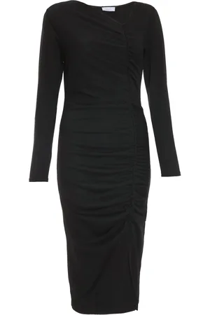 Quiz Womens Ruched Asymetric Midi Dress - Size 10 UK