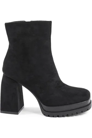 VERSACE 19V69 Womens Ankle Boot X712 NERO Fabric - Size UK 4