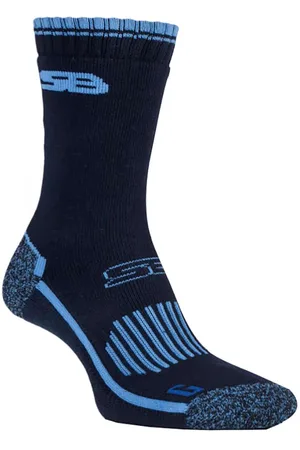 Storm Bloc Womens 2 Pairs Ladies Breathable Cotton Walking Socks with Arch Support - - Size UK 4-6.5