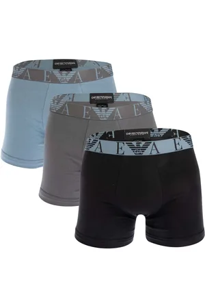 Emporio Armani Mens 3 Pack Boxer Briefs in Multi colour - - Size Small