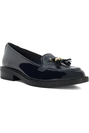 Dune Womens Ladies Grape - Patent Tassel Loafers - material_Synthetic - Size UK 3