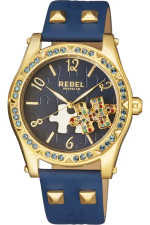REBEL WoMens Gravesend Dial Leather Watch - One Size