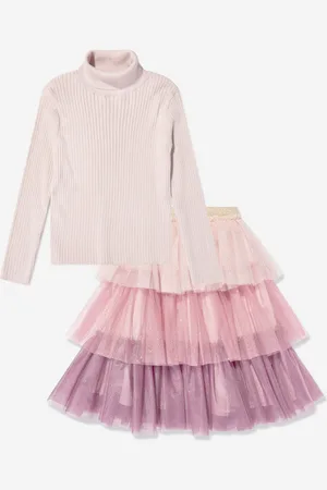 PATACHOU Girls Tulle Skirt Set in Multicolour - - Size 10Y