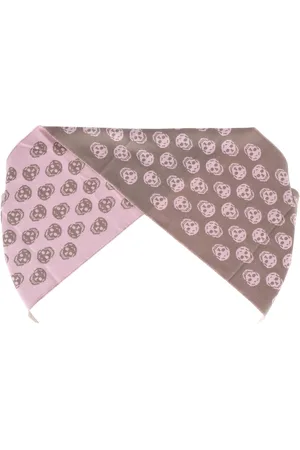 Alexander McQueen Pre-owned Womens Reversible Skull Scarf In Wool - One Size