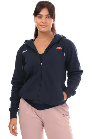 Ellesse Womens Henicea Full-Zip Hoodie in Cotton - Size Small