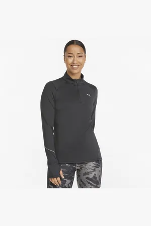 PUMA Womens 5K Knit Half-Zip Running Top Long Sleeve - Lace - Size Medium