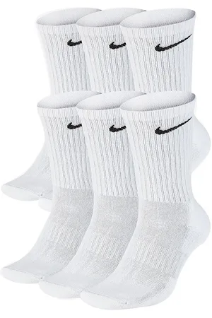 Nike SX7666 Unisex Everyday Cushion Crew Training Socks (6 Pairs) Cotton - Size Large