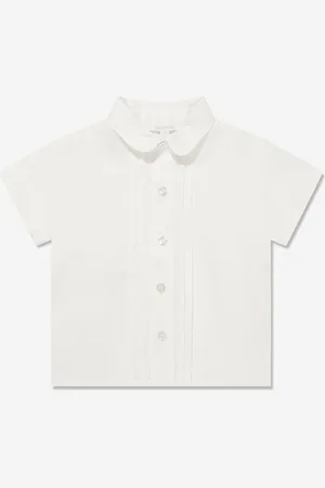 PATACHOU Baby Boys Short Sleeve Linen Shirt in - Size 1Y