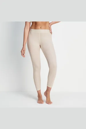 Tog 24 Meru Womens Cashmere Touch Base Layer Leggings Off White - Size 8 UK