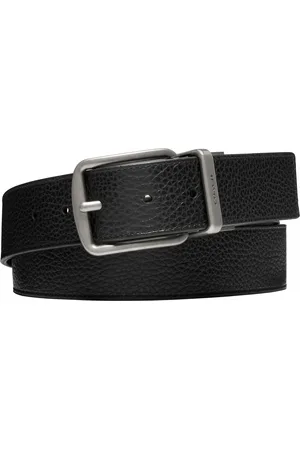 Coach Mens Wide Harness CTS Reversible Belt in Pebbled Leather - - One Size