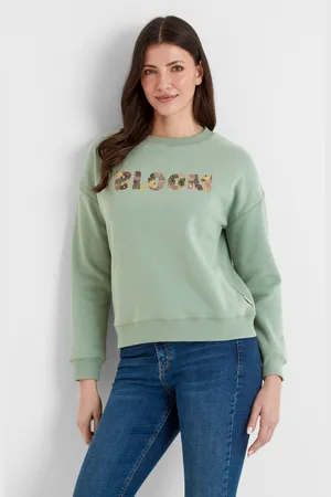 Tog 24 Winona Womens Sweatshirt - Pistachio - Polycotton - Size 16 UK