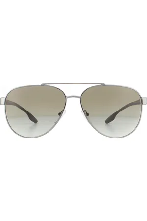 Prada Mens Sunglasses PS54TS 5AV1X1 Gunmetal Green Gradient - - One Size