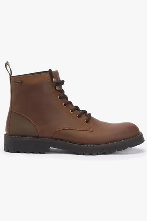 Barbour HARVEY Mens Derby Boots Teak - - Size UK 7