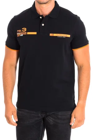 U.S. Polo Assn. Mens NTRE Short Sleeve with contrast lapel collar 64122 man - Cotton - Size Large