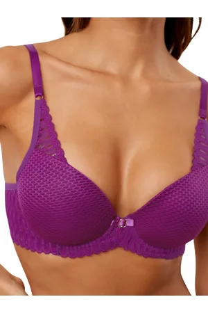Triumph Womens Aura Spotlight Padded Plunge Bra - Polyamide - Size 34D