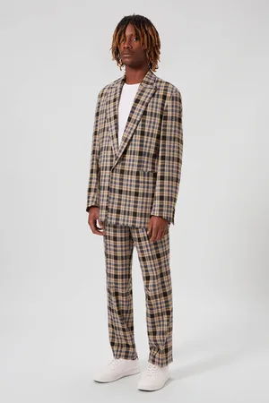 Viggo Mens Digne Oversized Check Jacket - Size 46 (Chest)