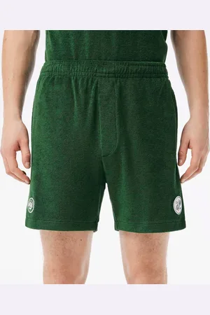 Lacoste Mens Sport Roland-Garros Edition Regular-Fit Tennis Shorts in Cotton - Size X-Small