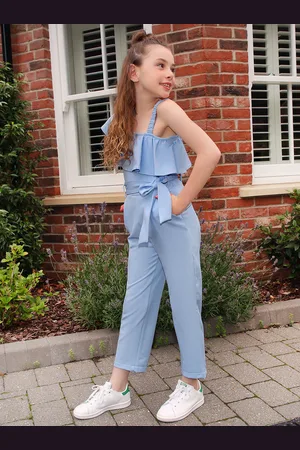 Chi Chi London Girls Frill Detail Jumpsuit In - Size 6Y