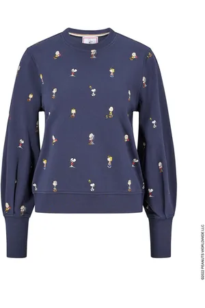HUGO BOSS Womens Ejusta1 Sweatshirt in Dark Cotton - Size 8 UK