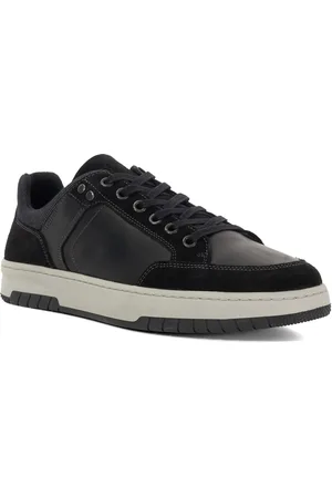 Dune Mens Teffla - Chunky Lace Up Trainers - material_leather1 - Size UK 10