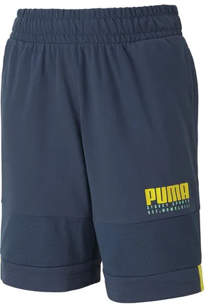 PUMA Childrens Unisex Alpha Jersey Stretch Waist Bottoms Kids Shorts 581277 43 Cotton - Size 5-6Y
