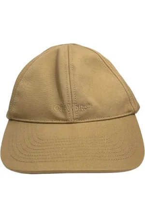 OFF-WHITE Mens Monotone Logo Baseball Cap Cotton - One Size