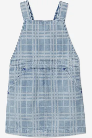 Burberry Girls Check Martine Pinafore Dress in - Size 8Y