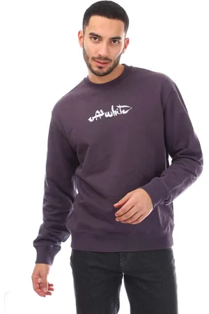 OFF-WHITE Mens Off White Paint Arrow Slim Crewneck Sweatshirt in Cotton - Size 3XL