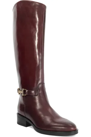 Dune Womens Ladies Tucci - Premium Leather Knee High Riding Boots - material_leather1 - Size UK 4