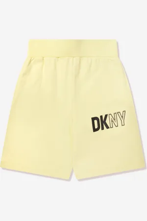 DKNY Kids Unisex Logo Bermuda Shorts in - Size 16Y