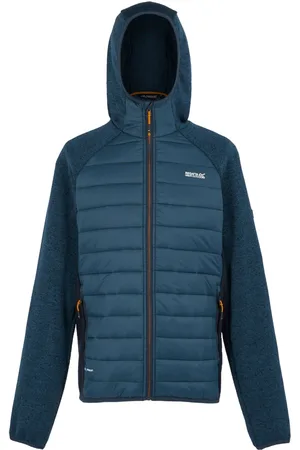 Regatta Mens Newhill Quilted Hybrid Jacket (Moonlight Denim/Navy) - - Size Medium